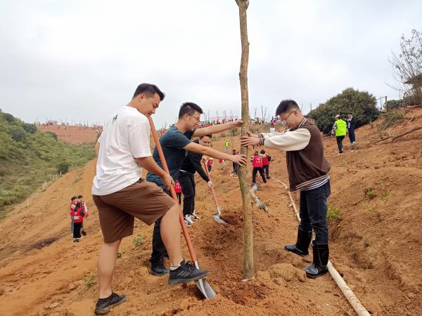 广西热作所团委参加2023年广西各族各界青年代表义务植树活动