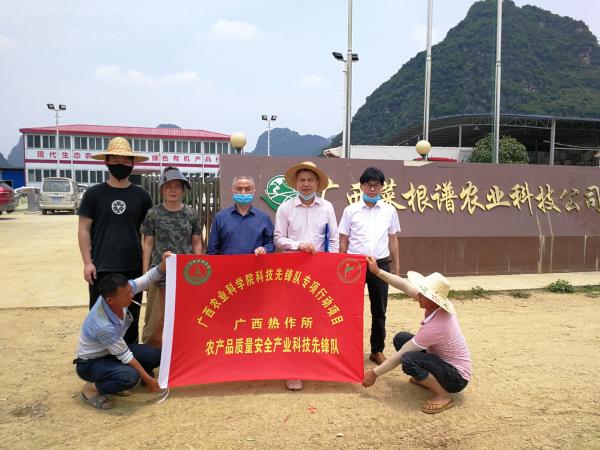 广西热作所农产品质量安全产业科技先锋队到马山县开展科技服务