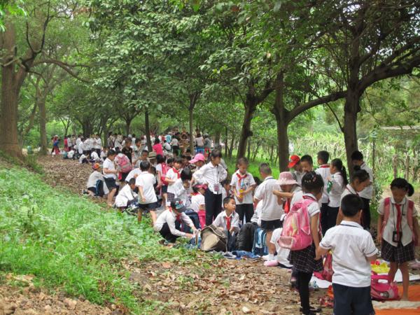 北湖北路学校组织学生到科普园春游