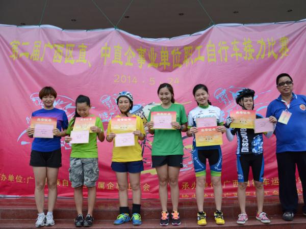 广西热作所组队参加区直工会组织的自行车接力比赛取得佳绩