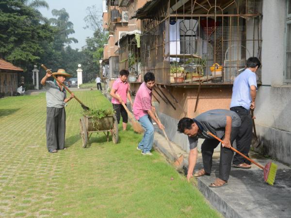 广西热作所开展“美丽农垦•清洁热作所”活动